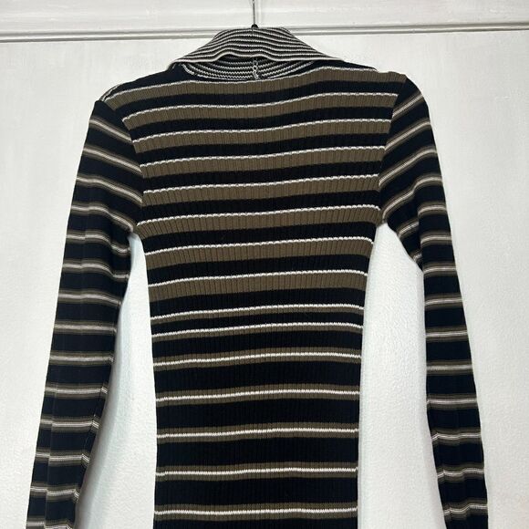 NEW Free People Vista Cardi Striped Midi Sweater Dress Button Front Size XS - Picture 7 of 11